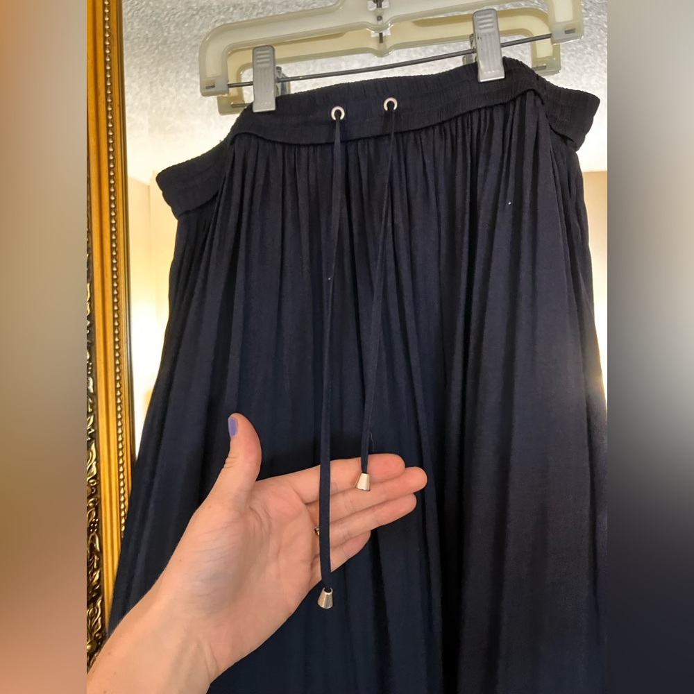 Sportsgirl Navy Maxi A-Line Skirt